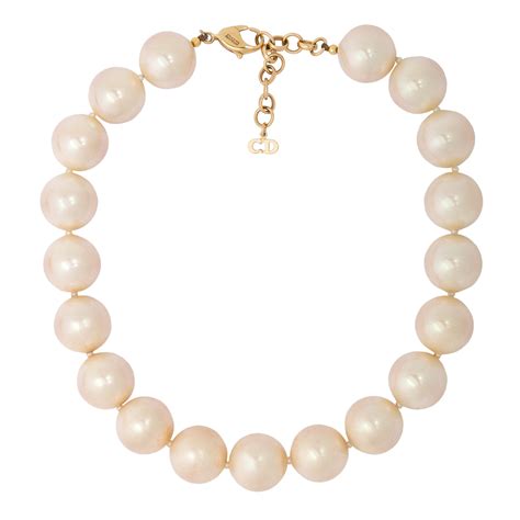 pearl christian dior necklace|vintage christian dior pearl necklace.